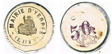 50 cêntimos (Departamento de Essonne - Município de Yerres)