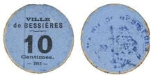 10 cêntimos (Departamento de Haute-Garonne-Comuna de Bessières)