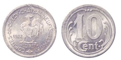 10 cêntimos (Departamento do Loiret-Comunidades de Chécy, Chateauneuf e Sully)