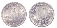 10 cêntimos (Departamento do Loiret-Comunidades de Chécy, Chateauneuf e Sully)
