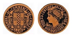 25 cêntimos (Departamento de Maine-et-Loire - Comuna de Cholet)