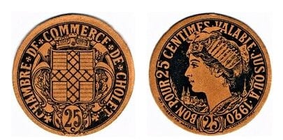 25 cêntimos (Departamento de Maine-et-Loire - Comuna de Cholet)