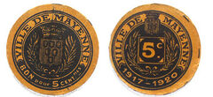 5 cêntimos (Departamento de Mayenne-Comuna de Mayenne)