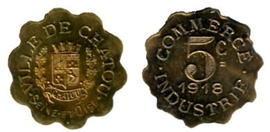 5 cêntimos (Departamento de Yvelines-Comuna de Chatou)
