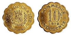 10 cêntimos (Departamento de Yvelines-Comuna de Chatou)