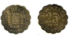 25 cêntimos (Departamento de Yvelines-Comuna de Chatou)