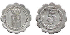 5 centimes (Departamento de Aisne-Commune de la Capelle )