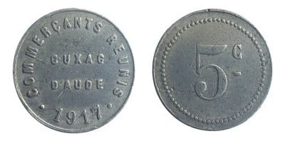 5 cêntimos (Departamento de Aude-Comunidade de Cuxac-dAude)