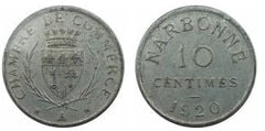 10 cêntimos (Departamento de Aude-Comuna de Narbonne)
