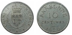 10 cêntimos (Departamento de Aude-Comuna de Narbonne)