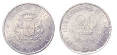 20 cêntimos (Departamento de Loir e Cher-Comuna de Blois)