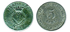 5 centimes (Departamento de Pyrénées-Orientales - Comuna de Perpignan)