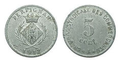 5 centimes (Departamento de Pyrénées-Orientales - Comuna de Perpignan)