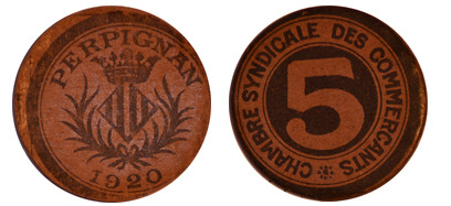5 centimes (Departamento de Pyrénées-Orientales - Comuna de Perpignan)