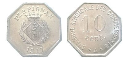 10 centimes (Departamento de Pyrénées-Orientales - Comuna de Perpignan)