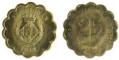 25 centimes (Departamento de Pyrénées-Orientales - Comuna de Perpignan)