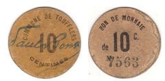 10 cêntimos (Departamento do Norte-Comunas de Toufflers)