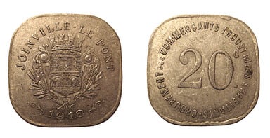 20 cêntimos (Departamento do Vale do Marne-Comunidade de Joinville-le-Pont)
