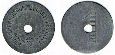 1 cêntimo (Departamento de Yvelines - Comuna de Poissy)