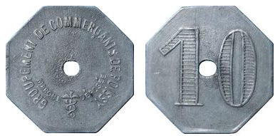 10 cêntimos (Departamento de Yvelines-Comuna de Poissy)