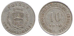 10 cêntimos (Departamento de Yvelines-Comuna de Poissy)