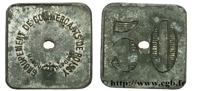 50 cêntimos (Departamento de Yvelines - Comuna de Poissy)