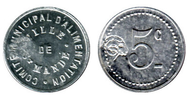 5 cêntimos (Departamento do Vale do Marne-Comunidade de Saint-Mandé)