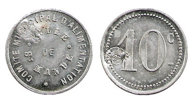 10 cêntimos (Departamento do Vale do Marne-Comunidade de Saint-Mandé)
