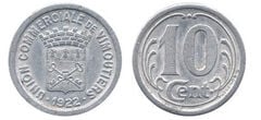 10 cêntimos (Departamento de Orne-Comuna de Vimoutiers)