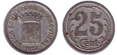 25 centimes (Departamento de Orne-Comuna de Vimoutiers)