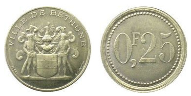 25 centimes (Departamento de Calais - Comuna de Béthune)