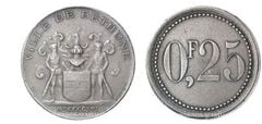 25 centimes (Departamento de Calais - Comuna de Béthune)