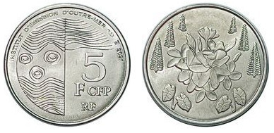 5 francos CFP (Territórios Franceses do Pacífico)
