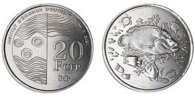 20 francos CFP (Territórios Franceses do Pacífico)