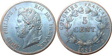5 cêntimos (Colónias francesas)