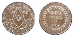 3 sols (Colonias Francesas)