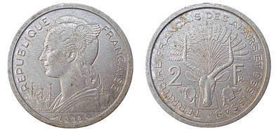 2 francos (Território francês dos Afars e dos Issas)