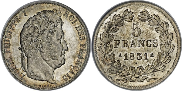 5 francs (Luís Filipe I)