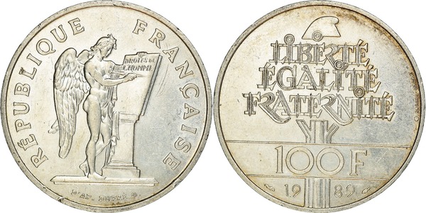 100 francs (Declaração dos Direitos do Homem)