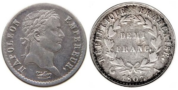 1/2 franc (Napoleon I)