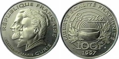 100 francs (Pierre y Maria Curie)