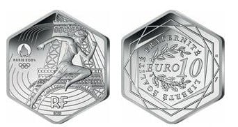 10 euro (Juegos Olímpicos, París 2024 - Francia 2021)