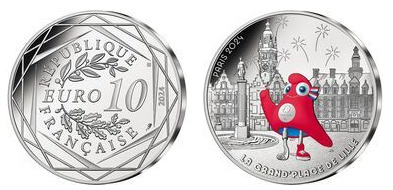10 euro (Phryge : GrandPlace of Lille)