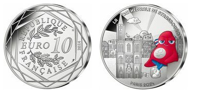 10 euro (Phryge : Catedral de Estrasburgo)