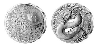 20 euros (Ano do Dragão)