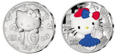 10 euros (Hello Kitty, França)