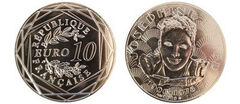 10 euros (50º aniversário da morte de Josephine Baker)