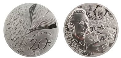 20 euros (120º aniversário da morte de Júlio Verne)