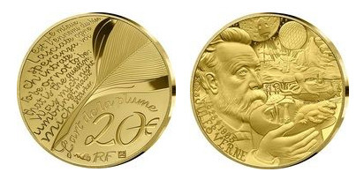 20 euros (120º aniversário da morte de Júlio Verne)