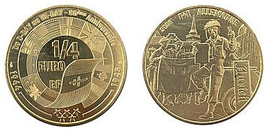 1/4 de euro (80º aniversário do Dia da Vitória na Europa-Alemanha)